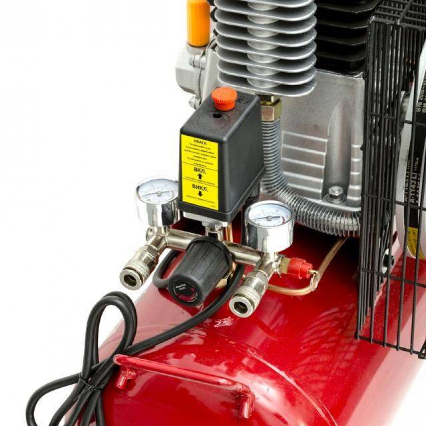 Компресор 50л, 1.8 кВт, 220 В, 10 aтм, 250 л/хв. INTERTOOL PT-0011-PT-0011