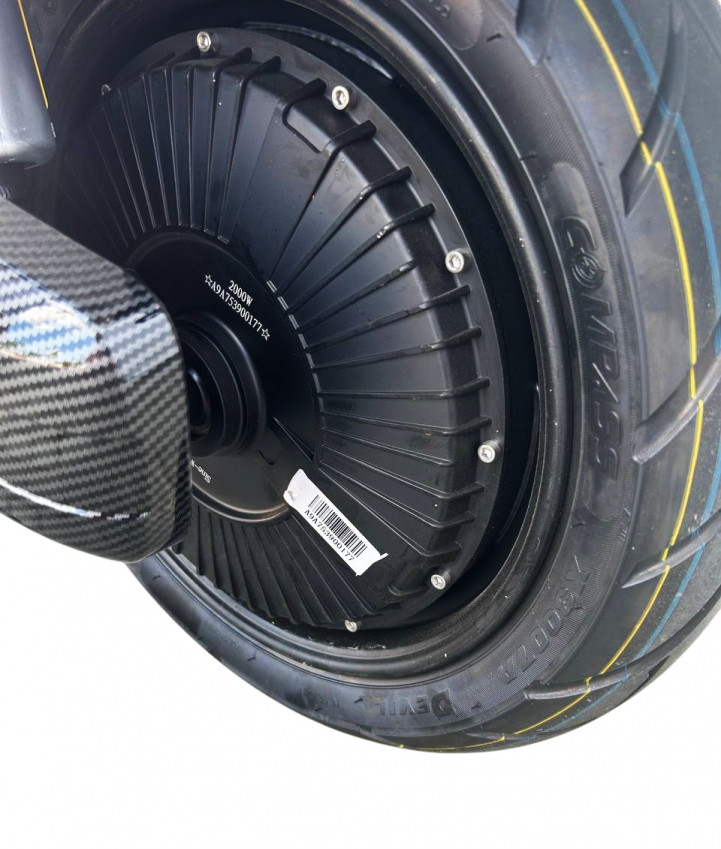 Скутер акумуляторний К5, 2000Вт, 72V, швидкість 70км/год, запас ходу 110км-Flex Pro