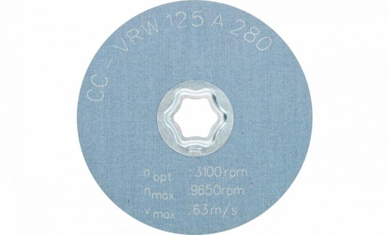 Круг волоконний 125мм м`який CC-VRW A280 система COMBICLICK для шліфування нерж.-4007220935958
