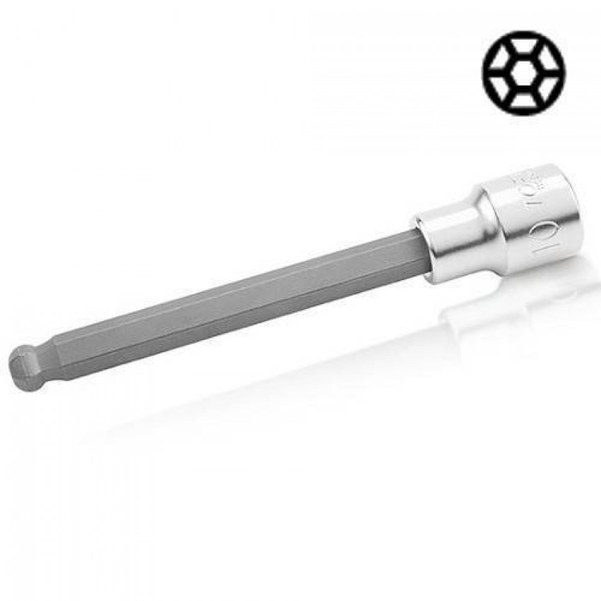 Головка HEX з насадкою 10мм 140мм 1/2" із шаром TOPTUL BCSA1610-BCSA1610
