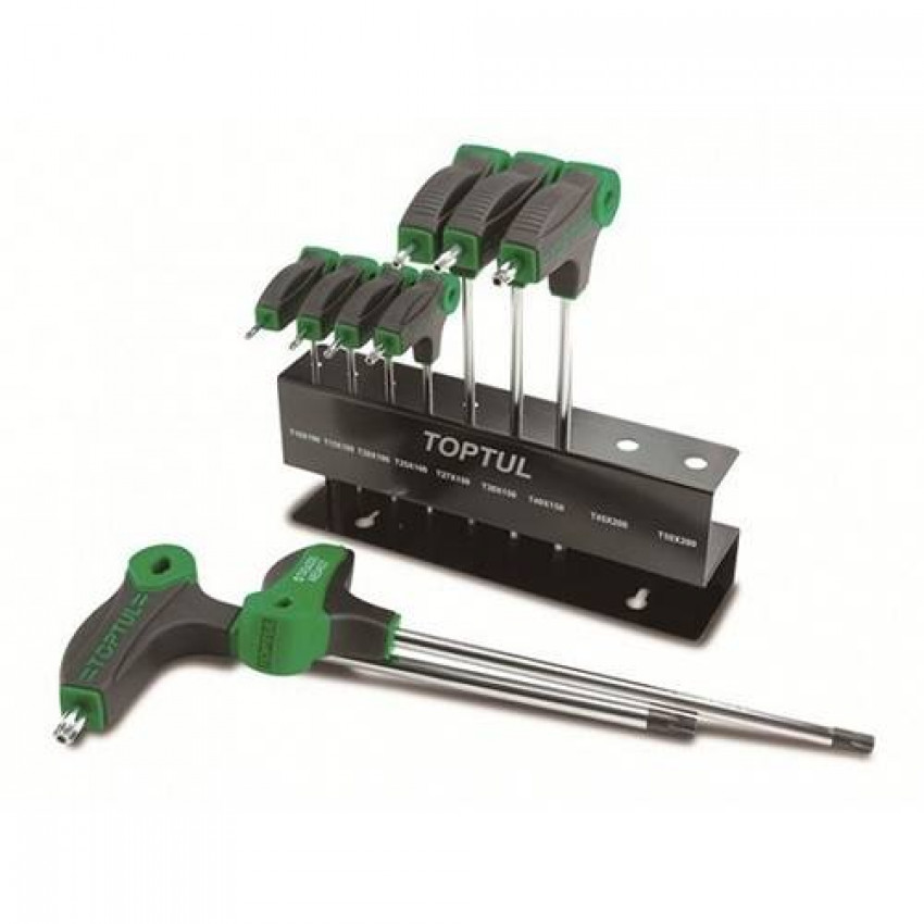 Набір ключів TORX із ручкою L-обр. T10-T50 9од. TOPTUL GAAX0901-GAAX0901