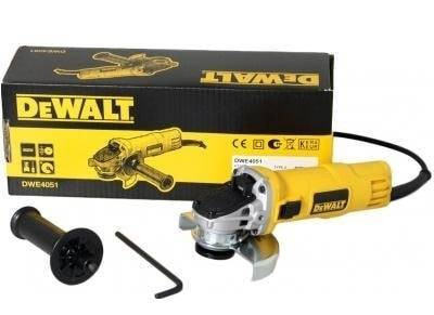 Кутова шліфувальна машина DeWALT, 800 Вт, 11 800 об/хв., d=125 мм, вага 1,9 кг.