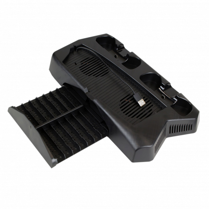 Вертикальна підставка для Sony PlayStation PS5 із відділенням під диски-