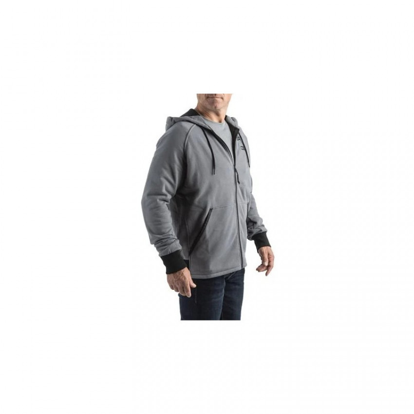 Толстовка з підігрівом MILWAUKEE, M12 HHGREY4-0(XL), сіра (розмір XL)-4932480069