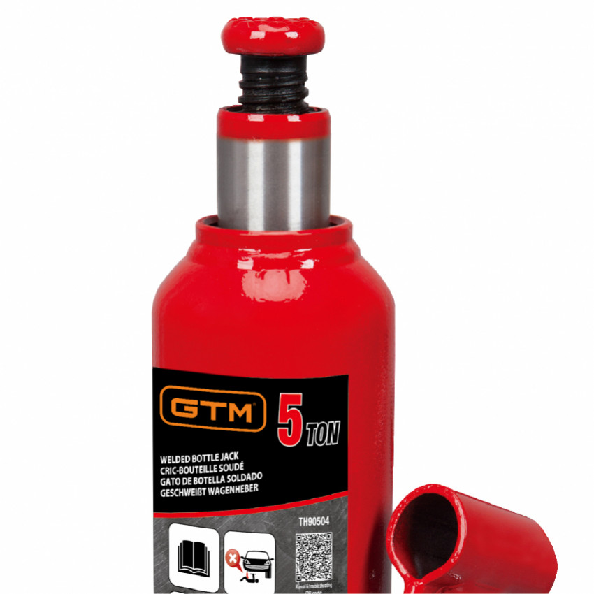 Домкрат пляшковий 5т 216-413 мм у кейсі TORIN T90504S-gtmT90504S