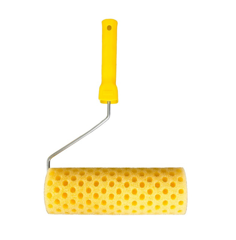 Валик структурний поролоновий горошок MASTERTOOL 80х230 мм d 6 мм з ручкою 92-6204-92-6204