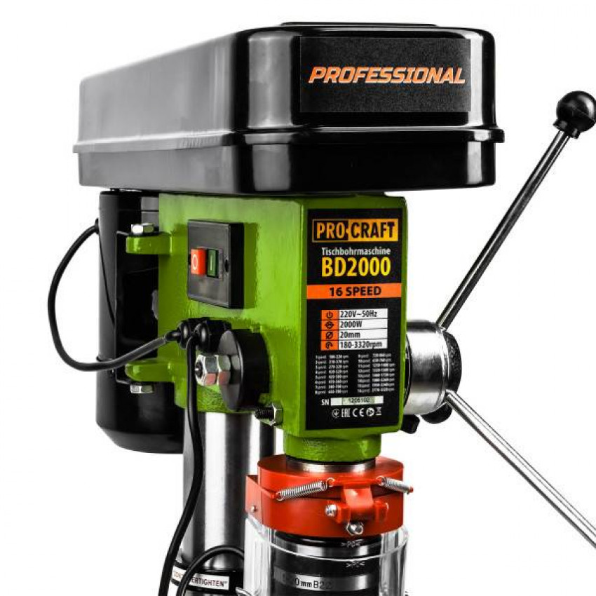 Свердлильний верстат Procraft BD2000-BD2000