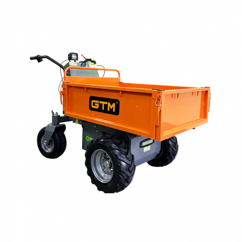 Візок будівельний самохідний на колесах (дампер) 500кг/акк.32Ah-E50M/32A