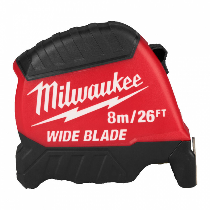 Рулетка WIDE BLADE MILWAUKEE (Gen2), (полотно 35мм), 8м/26фт-4932499206