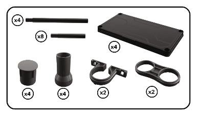 Система стелажів QBRICK SYSTEM REGULAR Mix 60/30см, 4 полки, 100кг (5901238263272)-REGQRS60304MCZAPG001