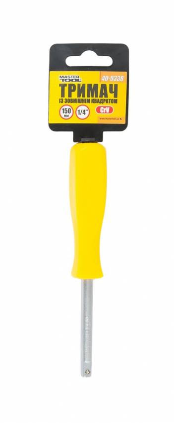 MasterTool Тримач із зовнішнім квадратом 1/4, 150мм, Арт.: 40-0338-40-0338