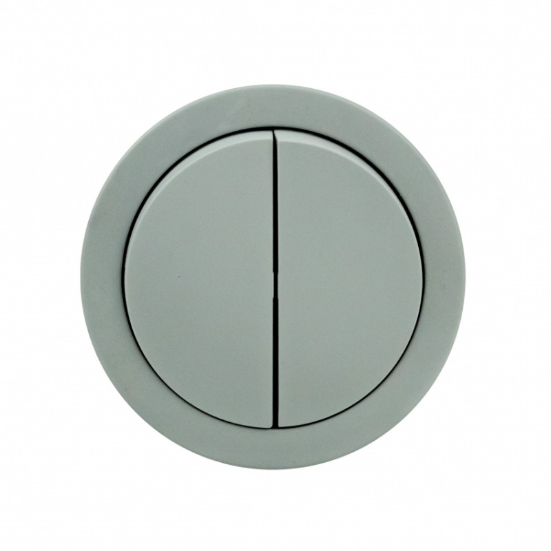 Вимикач 2-клавішний сірий xOne-406-240000-202