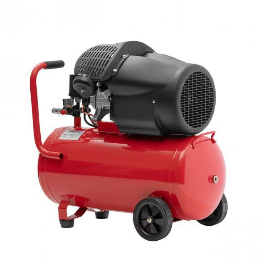 Компресор 50 л, 2.23 кВт, 220 В, 10 aтм, 354 л/хв, 2 циліндри. INTERTOOL PT-0004-PT-0004