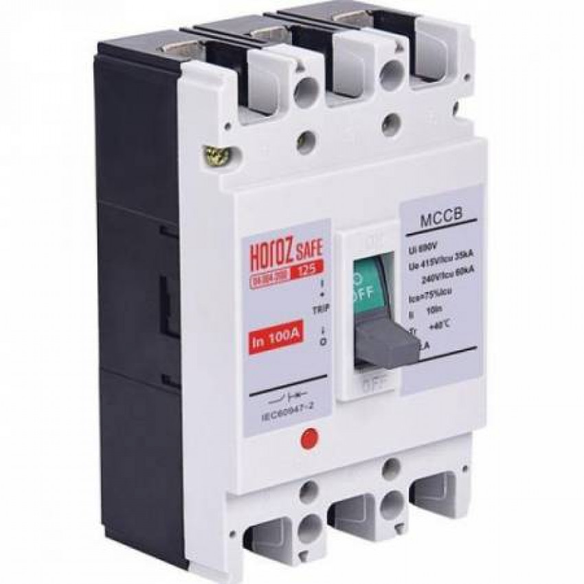 Шафний автоматичний вимикач SAFE 100А 3P-2538