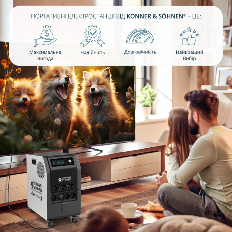 Портативна електростанція 3 в 1 KS 3000PS-KS 3000PS