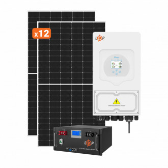 Сонячна електростанція (СЕС) Преміум Deye 6kW АКБ 6kWh LiFePO4 100 Ah-[articul]