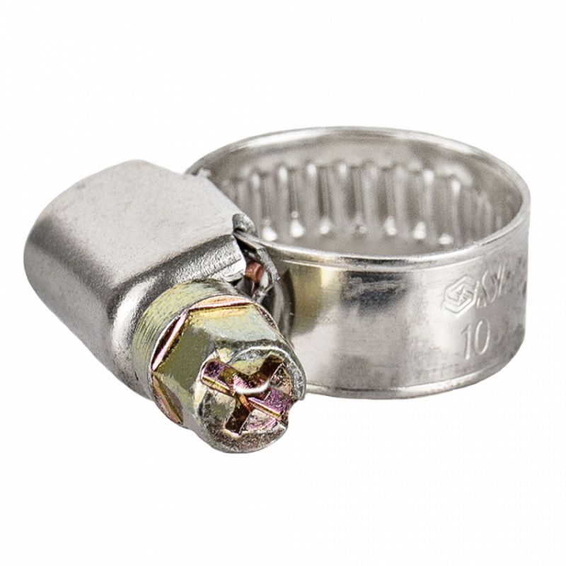 Хомут черв'ячний нержавіючий 9мм D10-16мм 25шт Sigma (2510011)-2510011