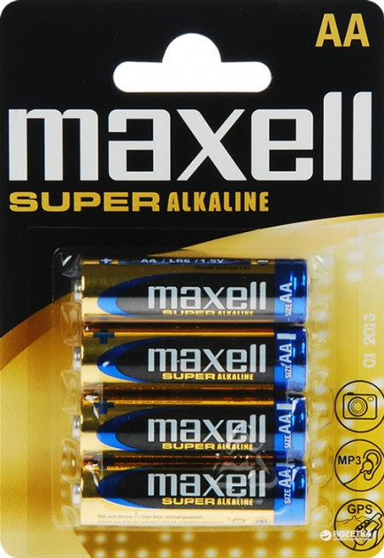 Лужна батарейка Maxell Super Alkaline AA/LR6 4шт/уп blister-774409.04