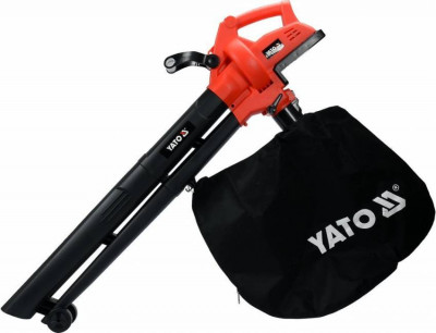 Порохотяг для листя акум. YATO: 12500 об/хв, продуктивність- 8 м³/хв, збірник- 45 л(БЕЗ АКУМУЛЯТОРА)-[articul]