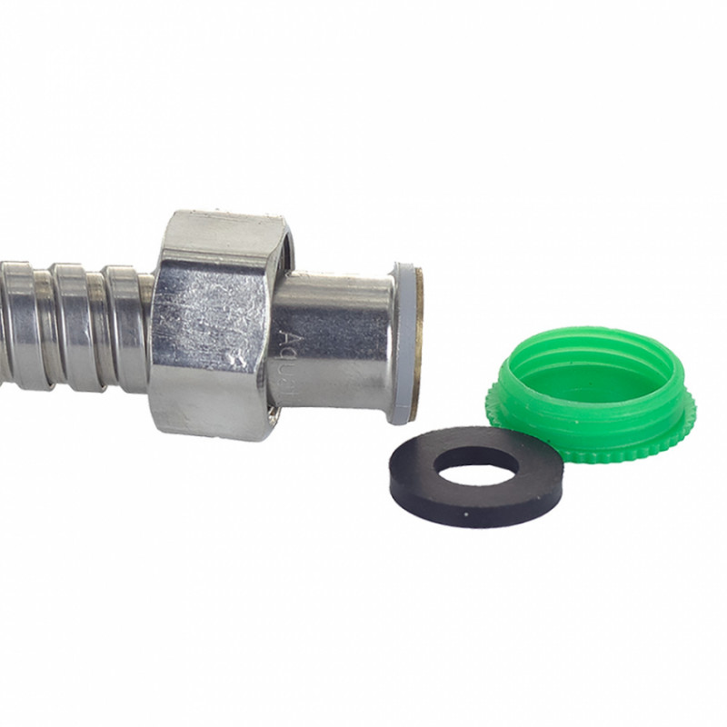 Шланг для душа 1/2" SS з підшипником 150см AQUATICA XB-9373 (9792041)-9792041