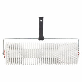 Валик голчастий аераційний для наливної підлоги 120×400мм з ручкою (рамкоподібна) біла голка SIGMA (8313621)-[articul]