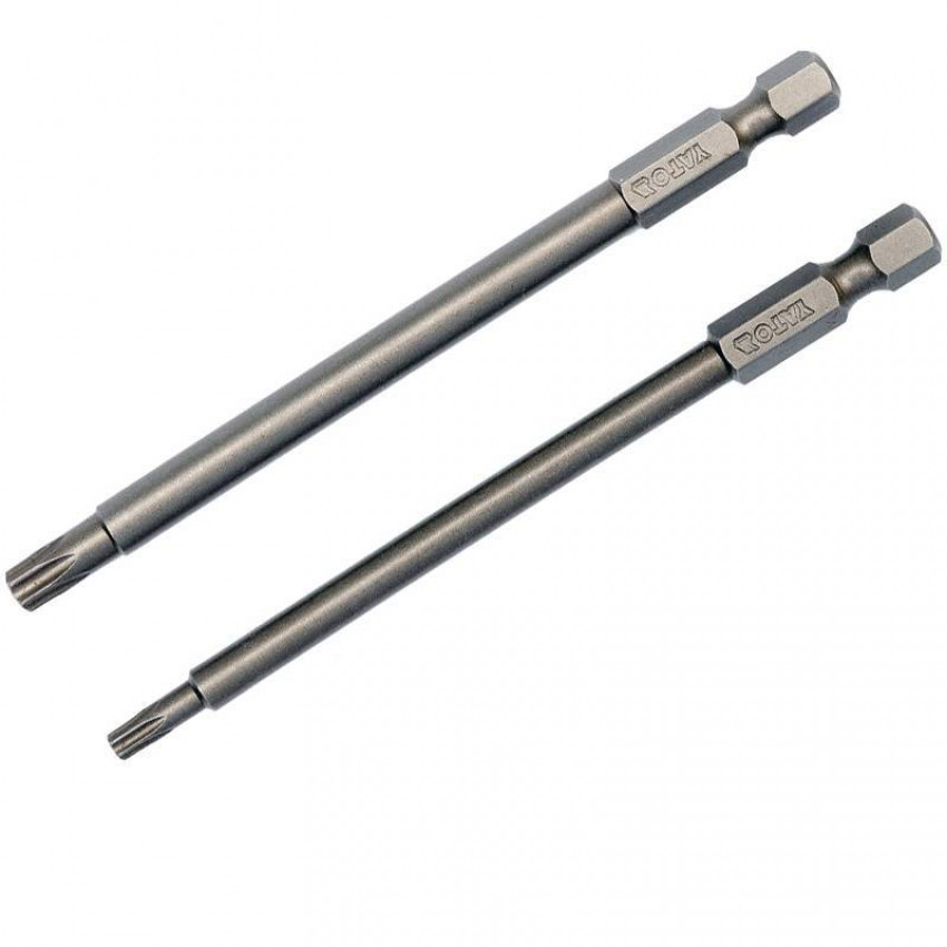Викрутка насадка YATO "TORX SECURITY" на 1/4", T15/T27, l=100мм, Набір 2шт. [25/100]-YT-0491