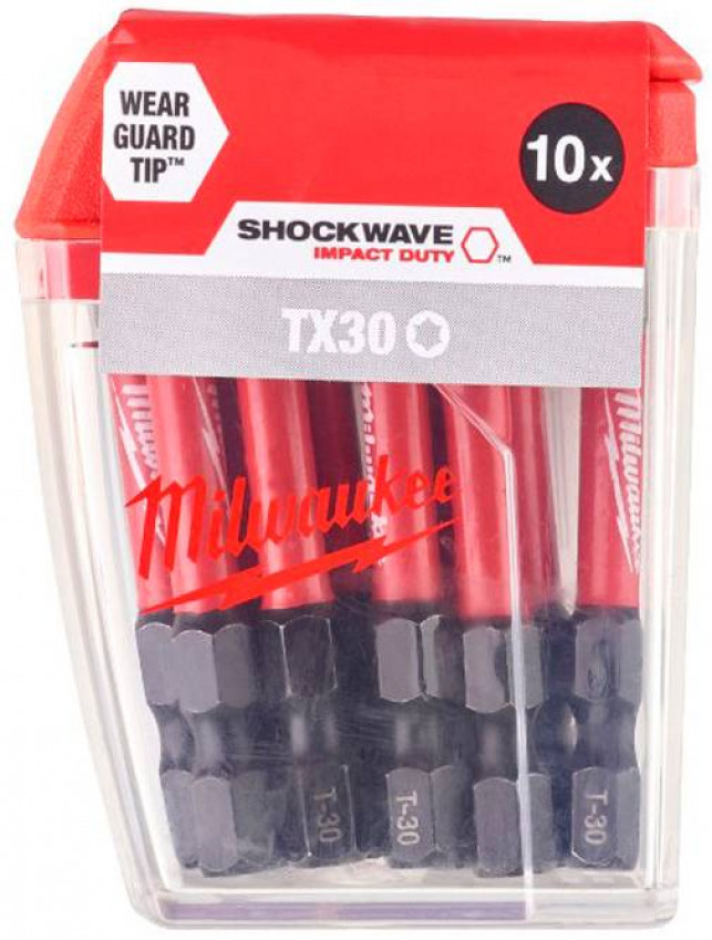 Біта SHOCKWAVE MILWAUKEE, TX30, 50мм, (10шт)-4932471574