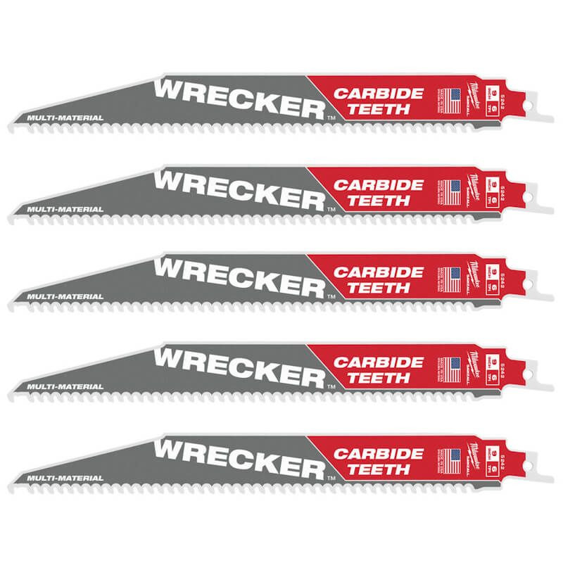 Полотно для шабельних пил WRECKER CARBIDE MILWAUKEE, 230х4,2мм, (5шт), (мультіматеріал)-48475542