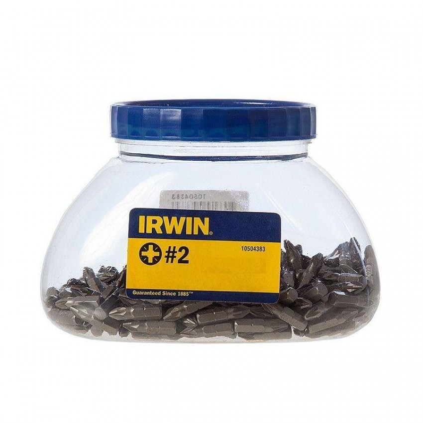 Набір біт 250 шт 1/4" 25 мм, Philips PZ2 "Grabit Jar" (250), IRWIN-10504383