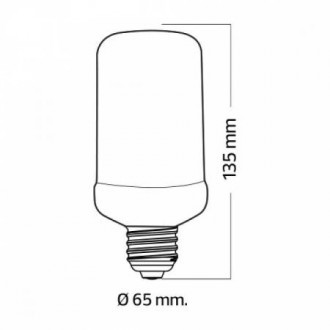 Світлодіодна лампа з ефектом вогню FIREFLUX 5W E27