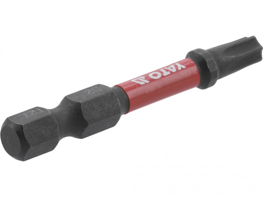 Насадка викруткова ударна YATO; "TORX" T27 х 50 мм. шпиндель 6-гран- 1/4", 2 шт.[10]-YT-78055