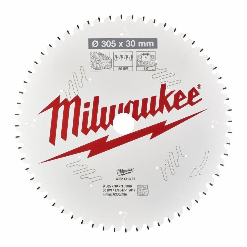 Диск пильний MILWAUKEE, Ø254/30мм, 80 зуб.-4932471318