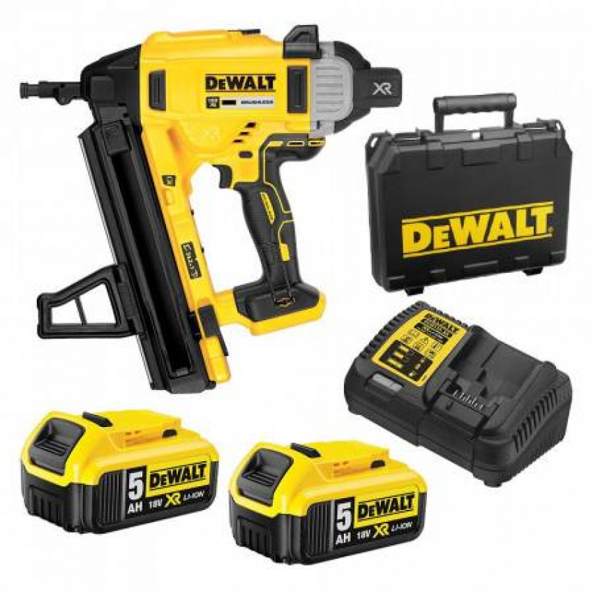 Пістолет гвоздезабивний акумуляторний безщітковий DeWALT DCN890P2-DCN890P2