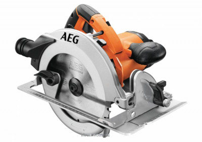 Пилка циркулярная KS66-2 AEG, 1600Вт, 5800об/мин, Ø190/30мм, 47мм/45º, 64мм/90º, 4,8кг, сумка-[articul]