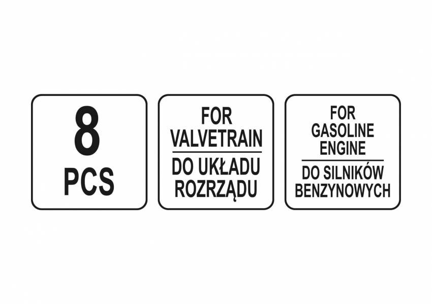 Фіксатори газорозподільної системи двигунів автомобільної групи FORD/VOLVO/MAZDA YATO: набір, 8 шт.-YT-06028