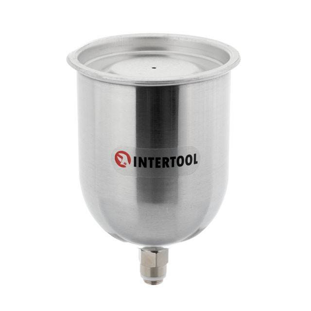 Бачок металевий, зовнішня різьба M14x1,25, 600 мл INTERTOOL PT-1907-PT-1907