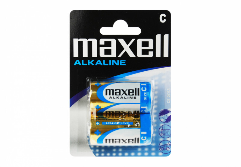 Лужна батарейка Maxell Alkaline C/LR14 2шт/уп blister-774417.04