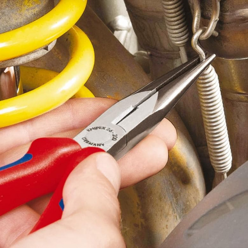 Плоскі круглогубці з ріжучими крайками KNIPEX 26 13 200-26 13 200