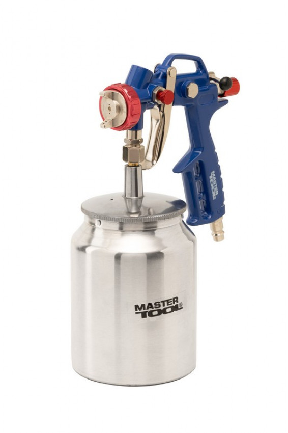 MasterTool Краскопульт HP НБ 1000 мл, алюміній Ø 1,5 мм, 160-220 л/хв, 3,5-5 бар, Арт.: 81-8717-81-8717