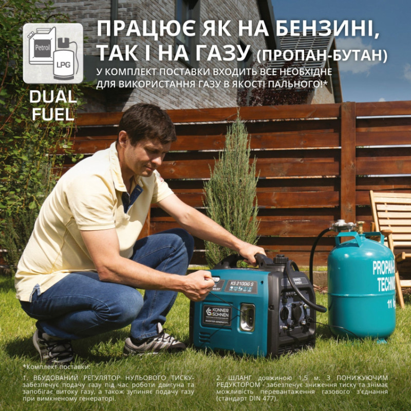 Інверторний газобензиновий генератор KS 2100iG S-KS 2100iG S