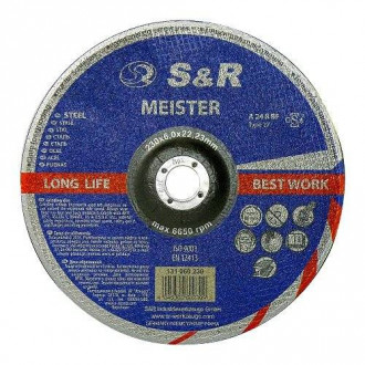 Круг зачисний по металу S&amp;R Meister A 24 R BF 230x6,0x22,2-[articul]