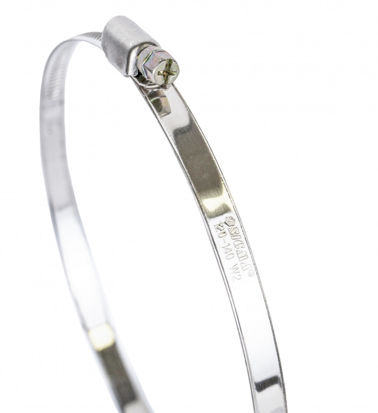 Хомут черв'ячний нержавіючий 9мм D120-140мм 10шт Sigma (2510201)-2510201