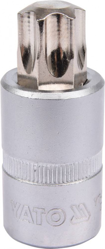Головка торцева з викруткою. вставкою TORX YATO, з квадром. 1/2", Т70, л = 55 мм [40/240], шт-YT-04319