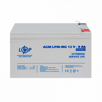 Розпродаж Акумулятор мультигелевий LPM-MG 12V - 9 Ah