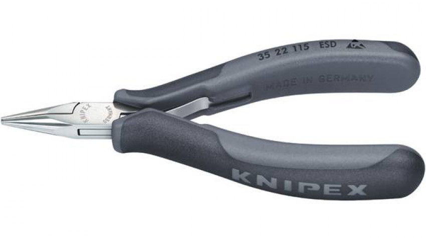 Плоскогубці захватні для електроніки KNIPEX 35 22 115 ESD-35 22 115 ESD