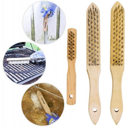 Набір щіток ручних S&R із дерев'яними ручками 3 шт-135003290