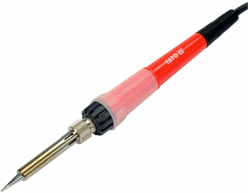 Паяльник мережевий 230 V YATO, P= 50 Вт, регульований температ. режим t= 200- 450°С-YT-82700