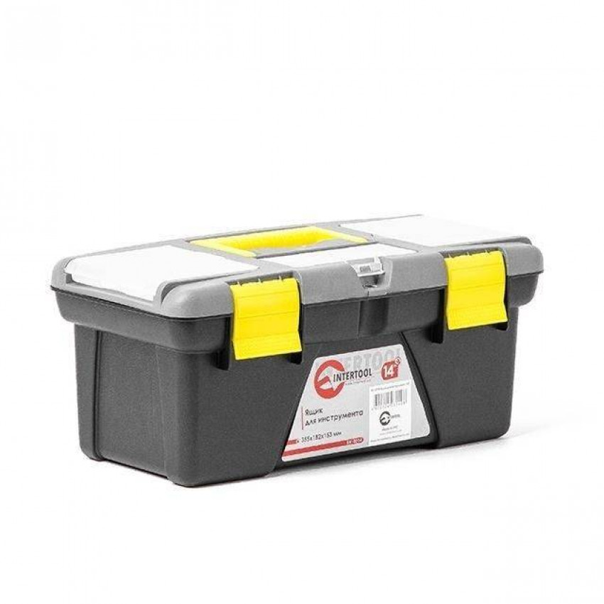 Ящик для інструментів 14" 355*182*153 мм INTERTOOL BX-0314-BX-0314