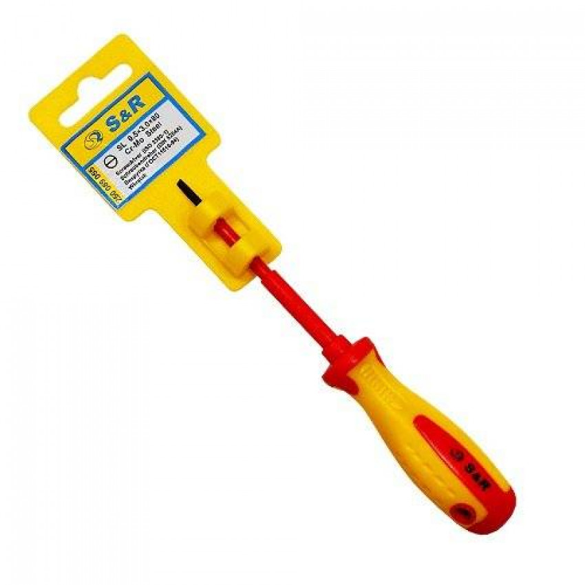 Викрутка S & R з профілем SL3 х 0.5 x 80мм 1000 V-250089055