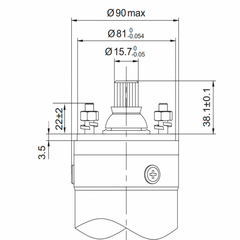Насос відцентровий свердловинний 1.1 кВт H 112(89)м Q 80(60)л/хв Ø94мм AQUATICA (DONGYIN) (777115)-777115